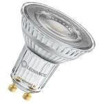 Ledvance Spot LED GU10 PAR16 6.1W 575lm 60D - 930 Blanc Chaud | Meilleur Rendu Des Couleurs - Dimmable - Équivalent 80W