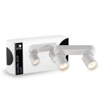 D'Lite Plafond Spot Clio Blanc Inclinable| Convient pour 2x GU10