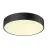SLV Medo Pro 40 Mur et Plafonnier Aluminium Noir Rond 19W 2500lm - 930-940 CCT | IP50 - Meilleur Rendu Des Couleurs - Dali Dimmable 