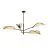 Emibig Plafonnier Vene Acier Noir | Convient pour 4x E14 - Max 10W