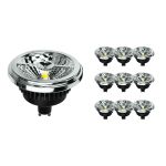 Voordeelpak 10x Noxion Lucent LED Spot GU10 AR111 12W 600lm 40D - 927 Zeer Warm Wit | Beste Kleurweergave - Dimbaar - Vervangt 50W