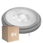 Voordeelpak 6x Ledvance Superior LED Spot Reflector G53 AR111 7.4W 450lm 24D - 927 Zeer Warm Wit | Beste Kleurweergave - Dimbaar - Vervangt 50W