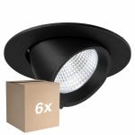 Voordeelpak 6x Noxion LED Spot Forza V2 Aluminium Zwart 28/32/36/40W - 3300/3700/4100/4500lm 36D - 930-940-957 CCT | 160mm - Zaagmaat 145mm - Beste Kleurweergave