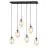 Emibig Hanglamp Astral Staal Zwart | Geschikt voor 6x E14 - Max 10W