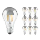 Voordeelpak 10x Ledvance  Classic LED E27 Peer Filament Spiegel 6.5W 650lm - 827 Zeer Warm Wit | Vervangt 50W